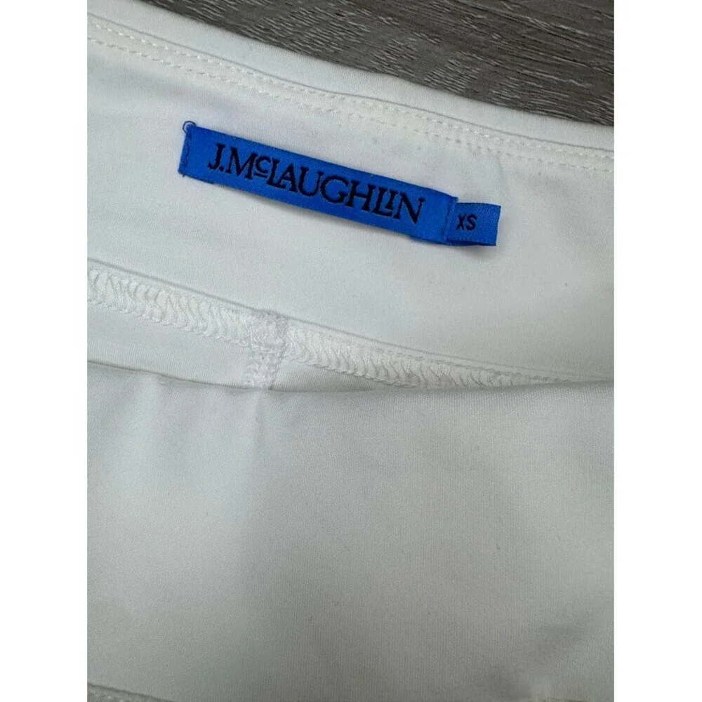 White Athletic Tennis Golf Skort Hidden Zip Pockets Built In Shorts XS